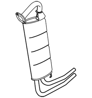 Zadní tlumič výfuku WALKER 18749