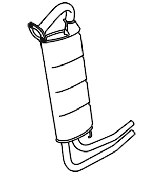 Zadní tlumič výfuku WALKER 18751