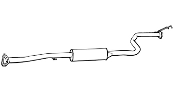 Střední tlumič výfuku WALKER 18755