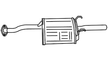 Zadní tlumič výfuku WALKER 18757