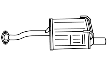 Zadní tlumič výfuku WALKER 18761