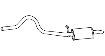 Zadní tlumič výfuku WALKER 18816