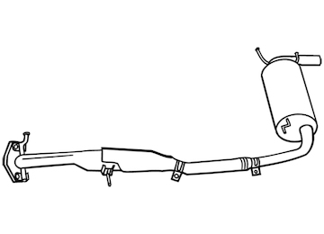 Zadní tlumič výfuku WALKER 18847