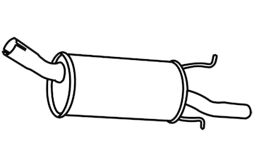 Zadní tlumič výfuku WALKER 18861