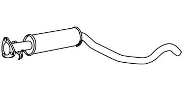 Střední tlumič výfuku WALKER 18874