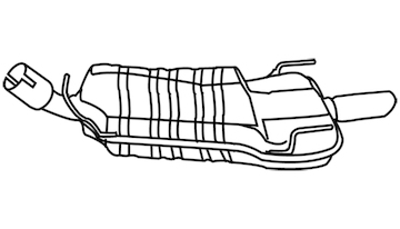 Zadní tlumič výfuku WALKER 18875