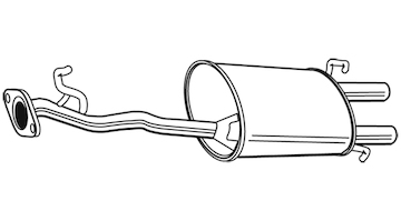 Zadní tlumič výfuku WALKER 18897