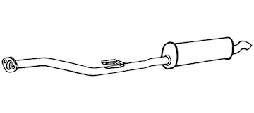 Zadní tlumič výfuku WALKER 18919