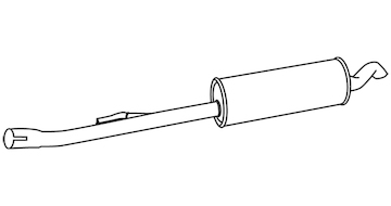 Zadní tlumič výfuku WALKER 18921