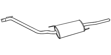 Zadní tlumič výfuku WALKER 18929