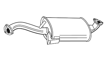 Střední tlumič výfuku WALKER 18996