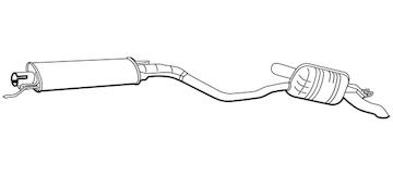 Zadní tlumič výfuku WALKER 19027