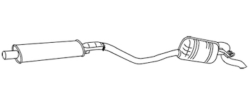 Zadní tlumič výfuku WALKER 19030