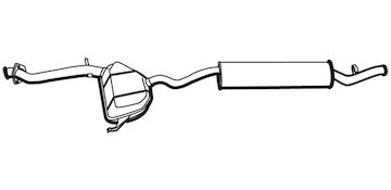 Zadní tlumič výfuku WALKER 19042