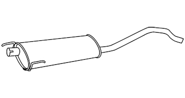 Střední tlumič výfuku WALKER 19048