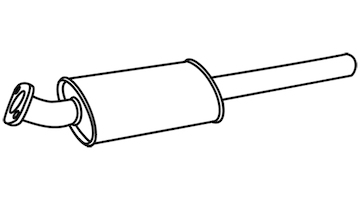 Predni tlumic vyfuku WALKER 19056