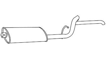 Zadní tlumič výfuku WALKER 19062