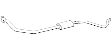 Střední tlumič výfuku WALKER 19070