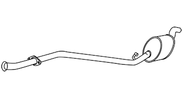 Střední tlumič výfuku WALKER 19080