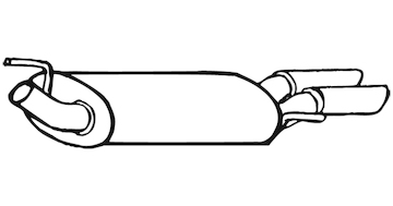 Zadní tlumič výfuku WALKER 19108