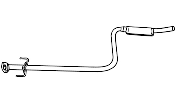 Střední tlumič výfuku WALKER 19128