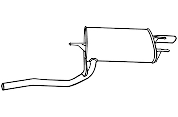 Zadní tlumič výfuku WALKER 19207