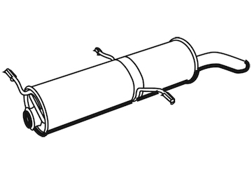 Zadní tlumič výfuku WALKER 19313