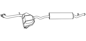 Zadní tlumič výfuku WALKER 19327