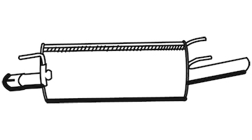 Zadní tlumič výfuku WALKER 19370