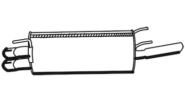 Zadní tlumič výfuku WALKER 19377