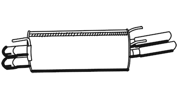 Zadní tlumič výfuku WALKER 19379