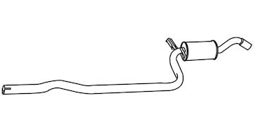 Střední tlumič výfuku WALKER 19390