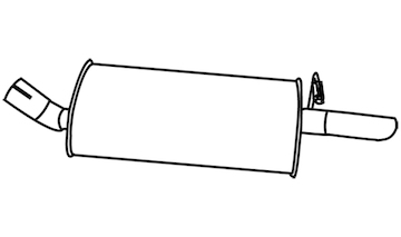 Zadní tlumič výfuku WALKER 19391