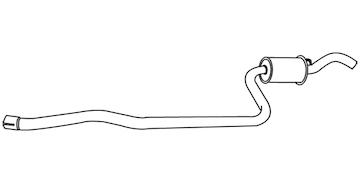 Střední tlumič výfuku WALKER 19395