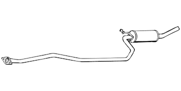 Střední tlumič výfuku WALKER 19397