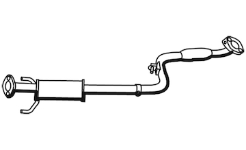 Střední tlumič výfuku WALKER 19447