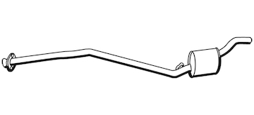 Střední tlumič výfuku WALKER 19490