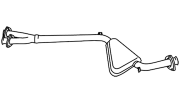 Střední tlumič výfuku WALKER 19496