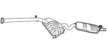 Zadní tlumič výfuku WALKER 19548
