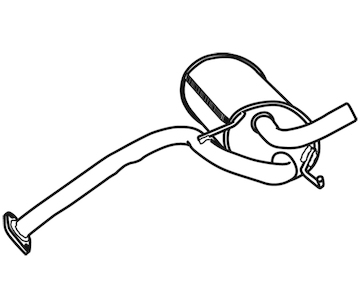 Zadní tlumič výfuku WALKER 19550