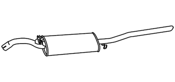 Zadní tlumič výfuku WALKER 19554