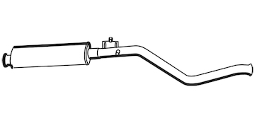 Střední tlumič výfuku WALKER 19564