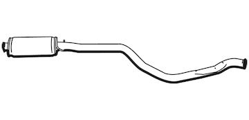 Střední tlumič výfuku WALKER 19570