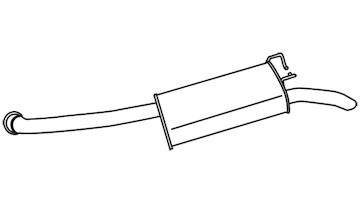 Zadní tlumič výfuku WALKER 19583