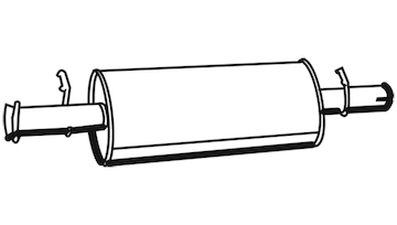 Střední tlumič výfuku WALKER 19620