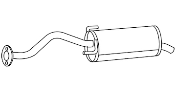 Zadní tlumič výfuku WALKER 19653