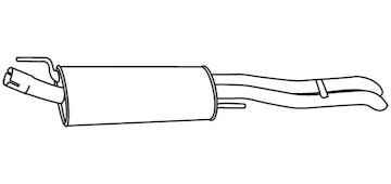 Zadní tlumič výfuku WALKER 19677