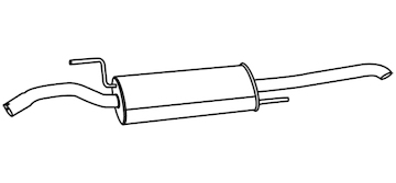 Zadní tlumič výfuku WALKER 19679