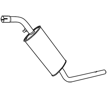 Střední tlumič výfuku WALKER 19688