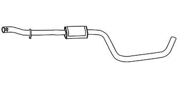 Střední tlumič výfuku WALKER 19701